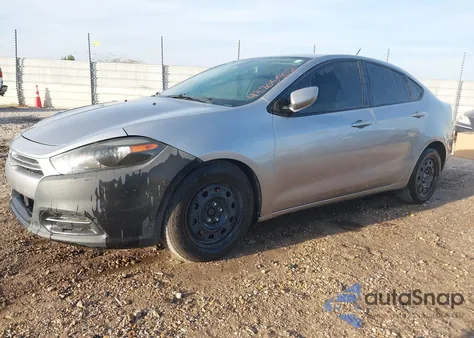 2016 Dodge Dart Sxt из США, поврежденный, VIN 1C3CDFBB2GD766189